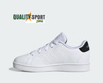 Adidas Advantage Bianco Nero Scarpe Ragazzo Donna Sportive Sneakers IG2510