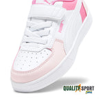 Puma Caven Block Bianco Rosa Scarpe Shoes Bambina Sportive Sneakers 394462 01