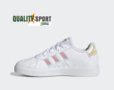 Adidas Grand Court Bianco Iridescente Scarpe Donna Sportive Sneakers GY2326