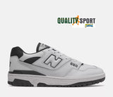 New Balance 550 Bianco Nero Scarpe Shoes Sportive Sneakers BB550HA1