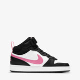 Nike Court Borough Mid Nero Bianco Fucsia Scarpe Donna Sportive Sneakers CD7782 005