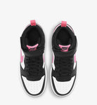 Nike Court Borough Mid Nero Bianco Fucsia Scarpe Donna Sportive Sneakers CD7782 005