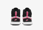 Nike Court Borough Mid Nero Rosa Scarpe Bambino Sportive Sneakers CD7783 005