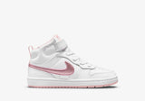 Nike Court Borough Mid Bianco Rosa Scarpe Bambina Sportive Sneakers CD7783 105