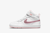 Nike Court Borough Mid Bianco Rosa Scarpe Bambina Sportive Sneakers CD7783 105