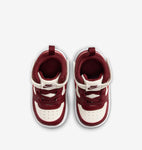 Nike Court Borough Mid 2 Bianco Bordeaux Scarpe Bambino Infant Sneaker CD7784 013