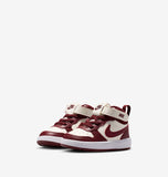 Nike Court Borough Mid 2 Bianco Bordeaux Scarpe Bambino Infant Sneaker CD7784 013
