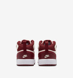Nike Court Borough Mid 2 Bianco Bordeaux Scarpe Bambino Infant Sneaker CD7784 013