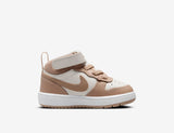 Nike Court Borough Mid 2 Bianco Beige Scarpe Bambino Infant Sneaker CD7784 125