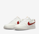 Nike Court Vision Beige Rosso Scarpe Shoes Donna Sportive Sneakers DH3158 104