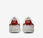 Nike Court Vision Beige Rosso Scarpe Shoes Donna Sportive Sneakers DH3158 104