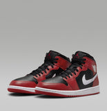 Nike Air Jordan 1 Mid Rosso Nero Scarpe Uomo Sportive Sneakers DQ8426 061