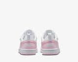 Nike Court Borough Bianco Rosa Scarpe Bambina Sportive Sneakers DV5457 105