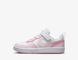 Nike Court Borough Bianco Rosa Scarpe Bambina Sportive Sneakers DV5457 105