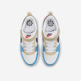 Nike Court Borough Bianco Blu Rosso Scarpe Bambino Sportive Sneakers DV5457 124