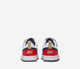 Nike Court Borough Bianco Blu Rosso Scarpe Bambino Sportive Sneakers DV5457 124