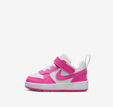 Nike Court Borough Low 2 Bianco Fucsia Scarpe Bambina Infant Sneaker DV5458 123