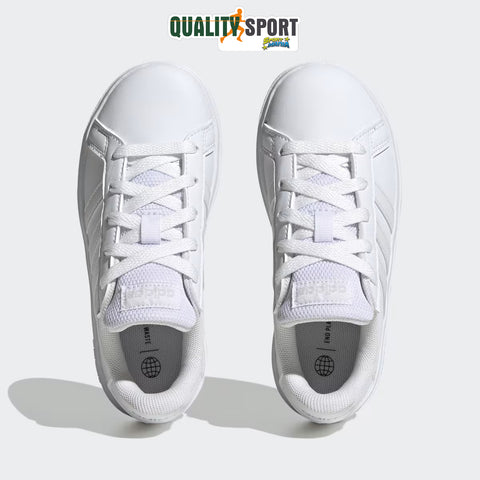 Adidas Grand Court Bianco Scarpe Ragazzo Donna Sportive Sneakers GZ6158