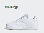 Adidas Grand Court Bianco Scarpe Ragazzo Donna Sportive Sneakers GZ6158