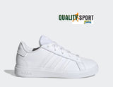 Adidas Grand Court Bianco Scarpe Ragazzo Donna Sportive Sneakers GZ6158