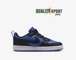 Nike Court Borough Nero Blu Scarpe Shoes Bambino Sportive Sneakers HM6298 480