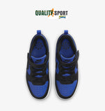 Nike Court Borough Nero Blu Scarpe Shoes Bambino Sportive Sneakers HM6298 480