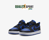 Nike Court Borough Nero Blu Scarpe Shoes Bambino Sportive Sneakers HM6298 480