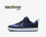 Nike Court Borough Nero Blu Scarpe Shoes Bambino Sportive Sneakers HM6298 480