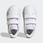 Adidas Grand Court 2 Bianco Rosa Scarpe Infant Bambina Sportive Sneakers JQ8917