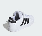 Adidas Grand Court 2 EL Bianco Nero Scarpe Bambino Sportive Sneakers IH5529