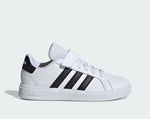 Adidas Grand Court 2 EL Bianco Nero Scarpe Bambino Sportive Sneakers IH5529