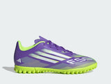 Adidas F50 Viola Verde Fluo Bambino Scarpe Shoes Erba sintetica Calcetto JI0039