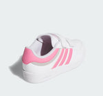 Adidas Hoops 4.0 Bianco Rosa Scarpe Bambina Sportive Sneakers JI0907