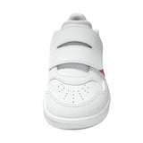 Adidas Hoops 4 Bianco Rosa Scarpe Infant Bambina Sportive Sneakers JI0910