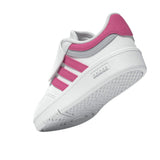 Adidas Hoops 4 Bianco Rosa Scarpe Infant Bambina Sportive Sneakers JI0910