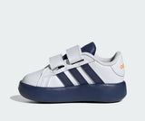 Adidas Grand Court 2 Bianco Blu Scarpe Shoes Infant Bambino Sportive Sneakers JI0979