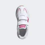 Adidas Tensaur Switch Bianco Fucsia Scarpe Bambina Sportive Sneakers JI1052