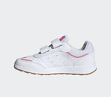Adidas Tensaur Switch Bianco Fucsia Scarpe Bambina Sportive Sneakers JI1052