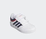 Adidas Hoops 4.0 Bianco Blu Scarpe Bambina Sportive Sneakers JI0910