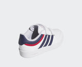 Adidas Hoops 4.0 Bianco Blu Scarpe Bambina Sportive Sneakers JI0910