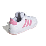 Adidas Grand Court 2 Bianco Rosa Scarpe Bambino Sportive Sneakers JQ8002