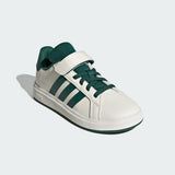 Adidas Grand Court 2 Bianco Verde Scarpe Bambino Sportive Sneakers JQ8004