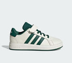 Adidas Grand Court 2 Bianco Verde Scarpe Bambino Sportive Sneakers JQ8004