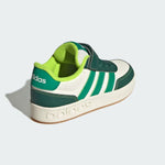 Adidas Breakbase Bianco Verde Scarpe Bambino Sportive Sneakers JR0206
