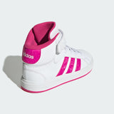 Adidas Grand Court Mid Bianco Fucsia Scarpe Bambina Sportive Sneakers JR0806