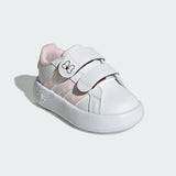 Adidas Grand Court Minnie Bianco Rosa Scarpe Infant Bambina Sportive Sneakers JR8130
