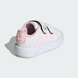 Adidas Grand Court Minnie Bianco Rosa Scarpe Infant Bambina Sportive Sneakers JR8130