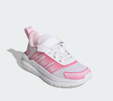 Adidas Tensaur Run 4 Bianco Rosa Scarpe Bambina Sportive Sneakers KJ6689