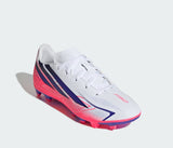 Adidas F50 Hyperfast Club FG Bianco Bambino Scarpe Erba Calcio KK1308