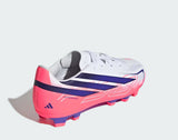 Adidas F50 Hyperfast Club FG Bianco Bambino Scarpe Erba Calcio KK1308